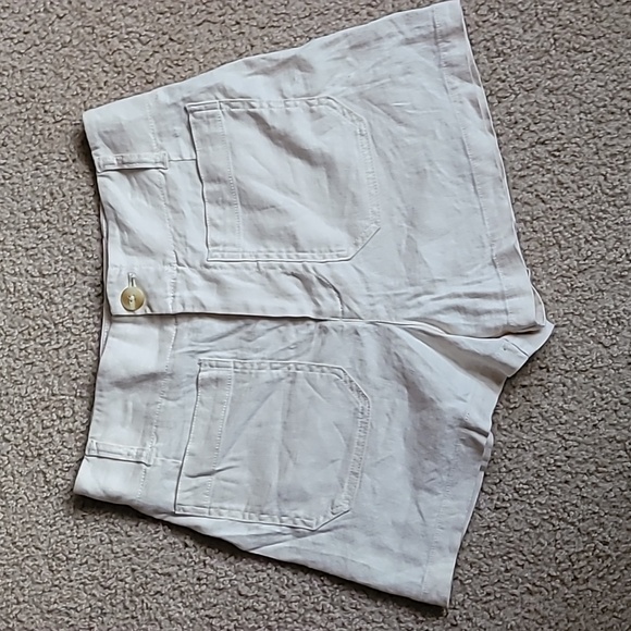 Maeve Anthropologie Colette Linen Shorts. Size 28. Cream. - Picture 2 of 11